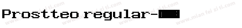 Prostteo regular字体转换